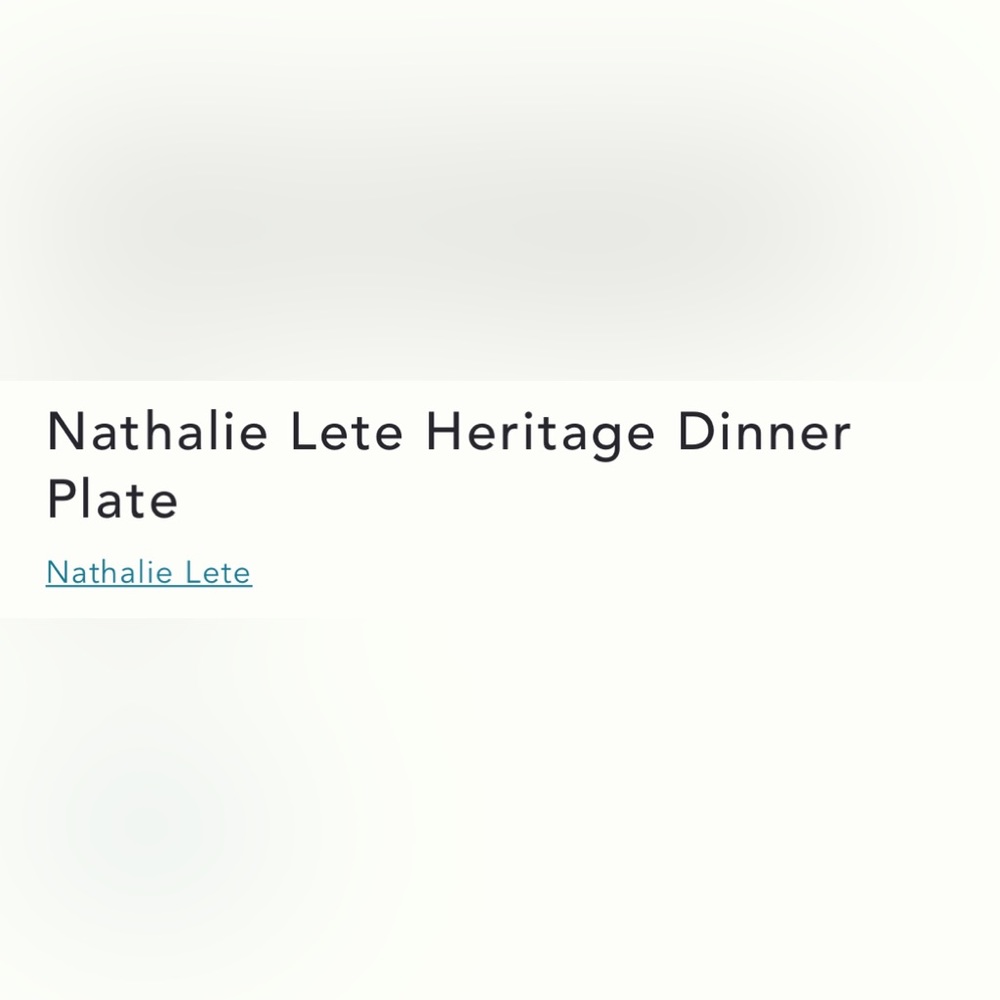Nathalie Lete Heritage Dinner Plate - Picture 7 of 16